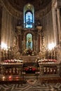 Artistic religious details inside Monreale cathedral near Palermo, Sicily Royalty Free Stock Photo