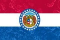 Missouri State Flag Royalty Free Stock Photo