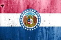 Missouri State Flag Grunge Royalty Free Stock Photo