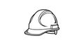 Hard Hat Safety Helmet Line Art Icon Royalty Free Stock Photo