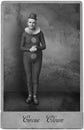 Antique Vintage Photograph, Circus Clown, Carnival Royalty Free Stock Photo