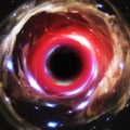 Artistic Representation of a cosmic Black Hole