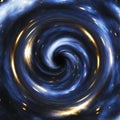 Artistic Representation of a cosmic Black Hole