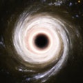 Artistic Representation of a cosmic Black Hole