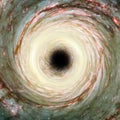 Artistic Representation of a cosmic Black Hole