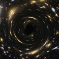 Artistic Representation of a cosmic Black Hole