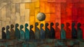 Artistic Representation of Diversity in Harmony Illustration