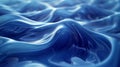 Abstract liquid waves with blue tones, creating captivating fluid motion and wave patterns Royalty Free Stock Photo