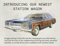 Vintage Station Wagon Sales Marketing Advertisement