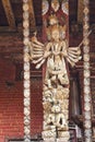 Artistic Roof Strut, Changu Narayan Temple, Nepal Royalty Free Stock Photo