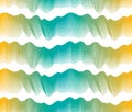 Artistic seamless pattern with stylized multicolored wave