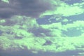 Artistic soft cloud and sky with grunge paper texture Royalty Free Stock Photo