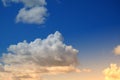 Artistic soft cloud and sky with pastel gradient color filter Royalty Free Stock Photo