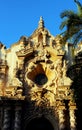 Building texture, Balboa Park, San Diego Royalty Free Stock Photo