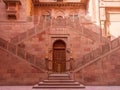 Artistic Stairs, window and doors of Indian fort in Bikaner, Rajasthan