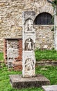Artistic statue in castle, Tata, Hungary Royalty Free Stock Photo