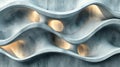 Artistic Stone Wave Design: Smooth Gray Texture for Modern Advertising Royalty Free Stock Photo