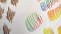 Artistic Stroke. Multicolor Art Drawing. Cute Wallpaper. Abstract Scribble. Rainbow Artistic