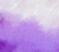Artistic surreal watercolor purple white background with empty center with painted blob and drip splash wash