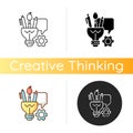 Artistic thinking icon