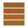 Artistic tribal ribbon design. Move ornament elements to Brush Panel to create vector pattern brushes