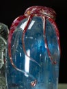 Artistic vase with Octopus. Show room of glass art object. Handicrafts