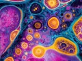 Artistic Visualization Neurons Forming Focus-Oriented Patterns During Cognitive Tasks, Symbolizing Mental Agility and Enhanced