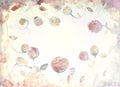 Artistic watercolor floral background. fresh spring