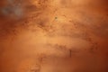 Artistic weathering Abstract background showcasing a rough copper metal wall