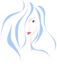 Nice Artistic woman face isolated