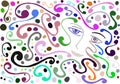 Colorful Artistic woman face Royalty Free Stock Photo