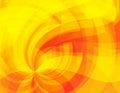 Artistic yellow, red and orange background with billowy twirl Royalty Free Stock Photo