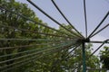 Artistic Roof Iron Angles in the Garden