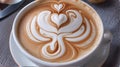 Artistry in a Cup: A Close-Up of Exquisite Latte Art