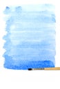 Artists brush strokes watercolor painted