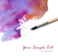 Artists brush and watercolor paint Royalty Free Stock Photo