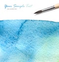 Artists brush and watercolor paint Royalty Free Stock Photo