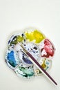 Watercolour palette Royalty Free Stock Photo