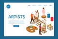 Artists Isometric Website