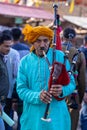 Artists performing at Surajkund craft fair Royalty Free Stock Photo