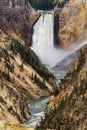 Artists point waterfall - Yellowstone National Park Royalty Free Stock Photo