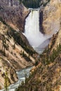 Artists point waterfall - Yellowstone National Park Royalty Free Stock Photo