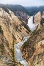 Artists point waterfall - Yellowstone National Park Royalty Free Stock Photo