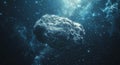 Artists Rendering of an Asteroid in Space