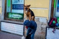 Artists on the streets of St. Petersburg