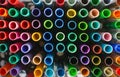 Artists tools coloring pens in many shades