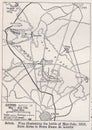 Vintage map of the Battle of Artois