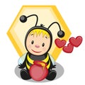 ÃÂ¡artoon bee Royalty Free Stock Photo