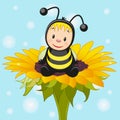 ÃÂ¡artoon bee Royalty Free Stock Photo