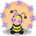 ÃÂ¡artoon bee Royalty Free Stock Photo
